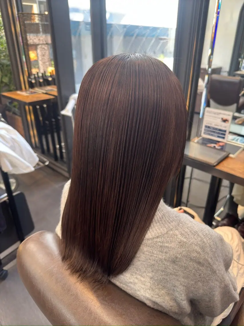 セミロング カラー MINX似合わせボブ 髪質改善/岩城槙乃介のヘアスタイル