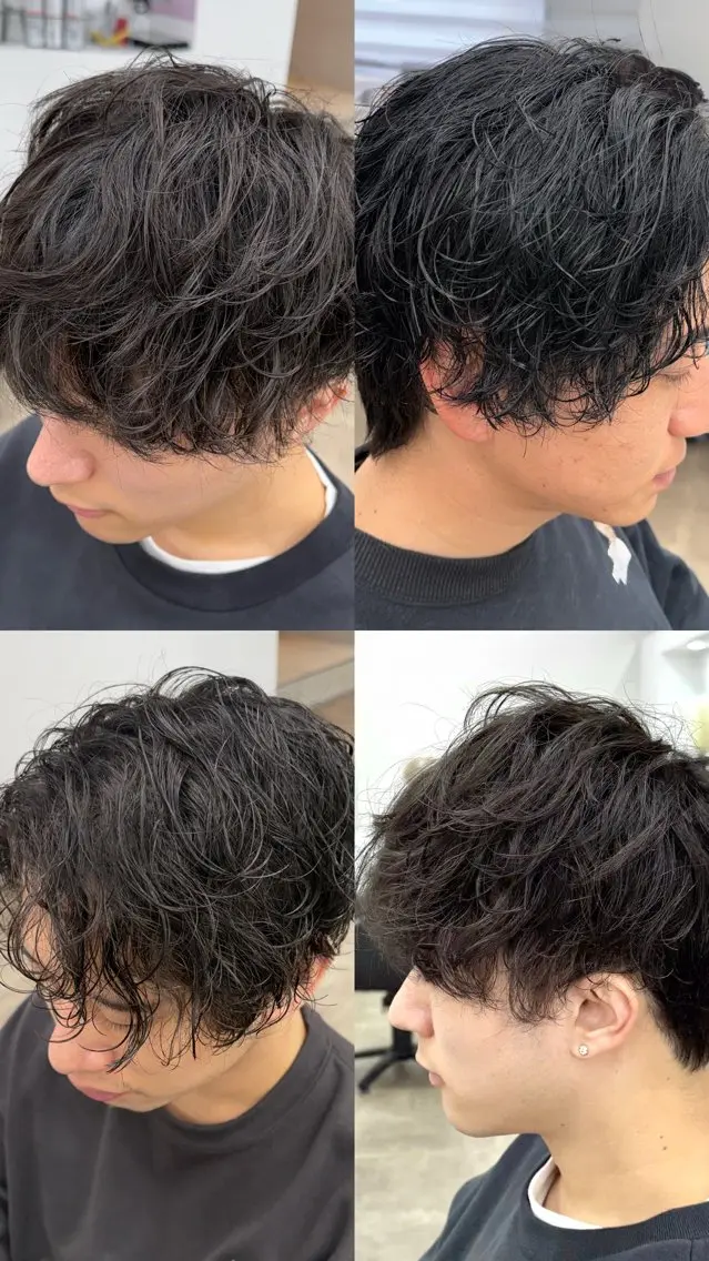 パーマ メンズ カット パーマ メンズ特化美容師 ◆ルナのヘアスタイル