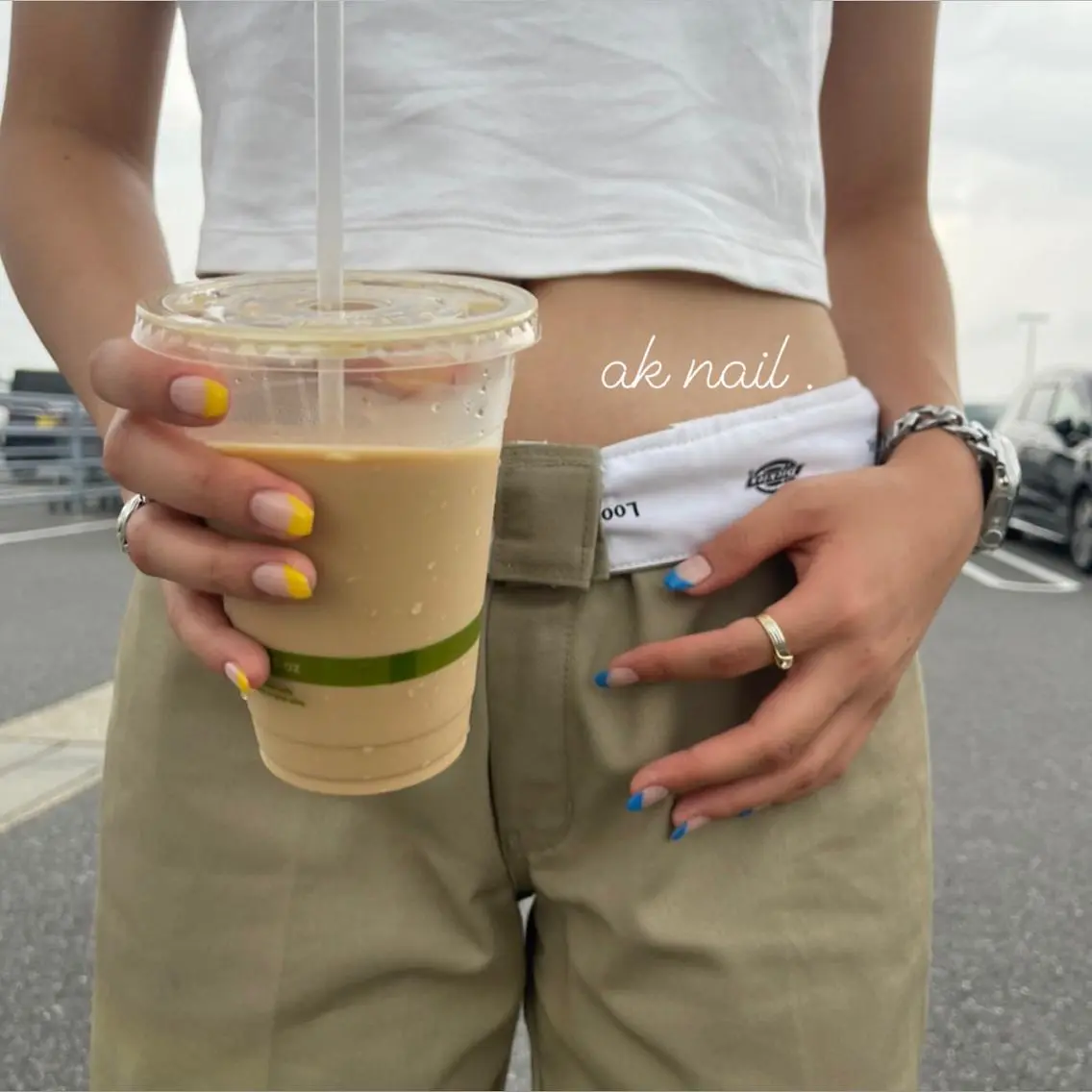 ネイル フレンチネイル ハンドネイル ak nail .のネイルデザイン