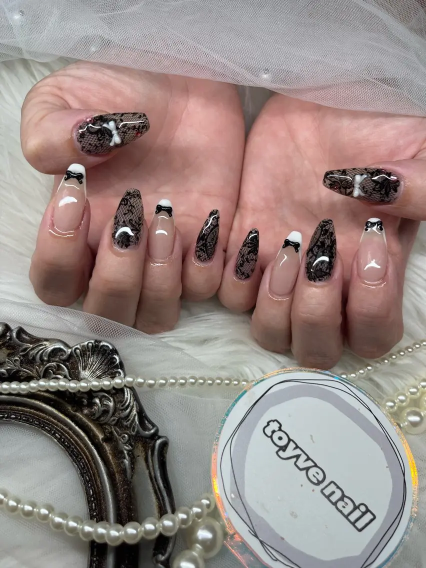 ネイル レース ハンドネイル kairi Toyvenailのネイルデザイン