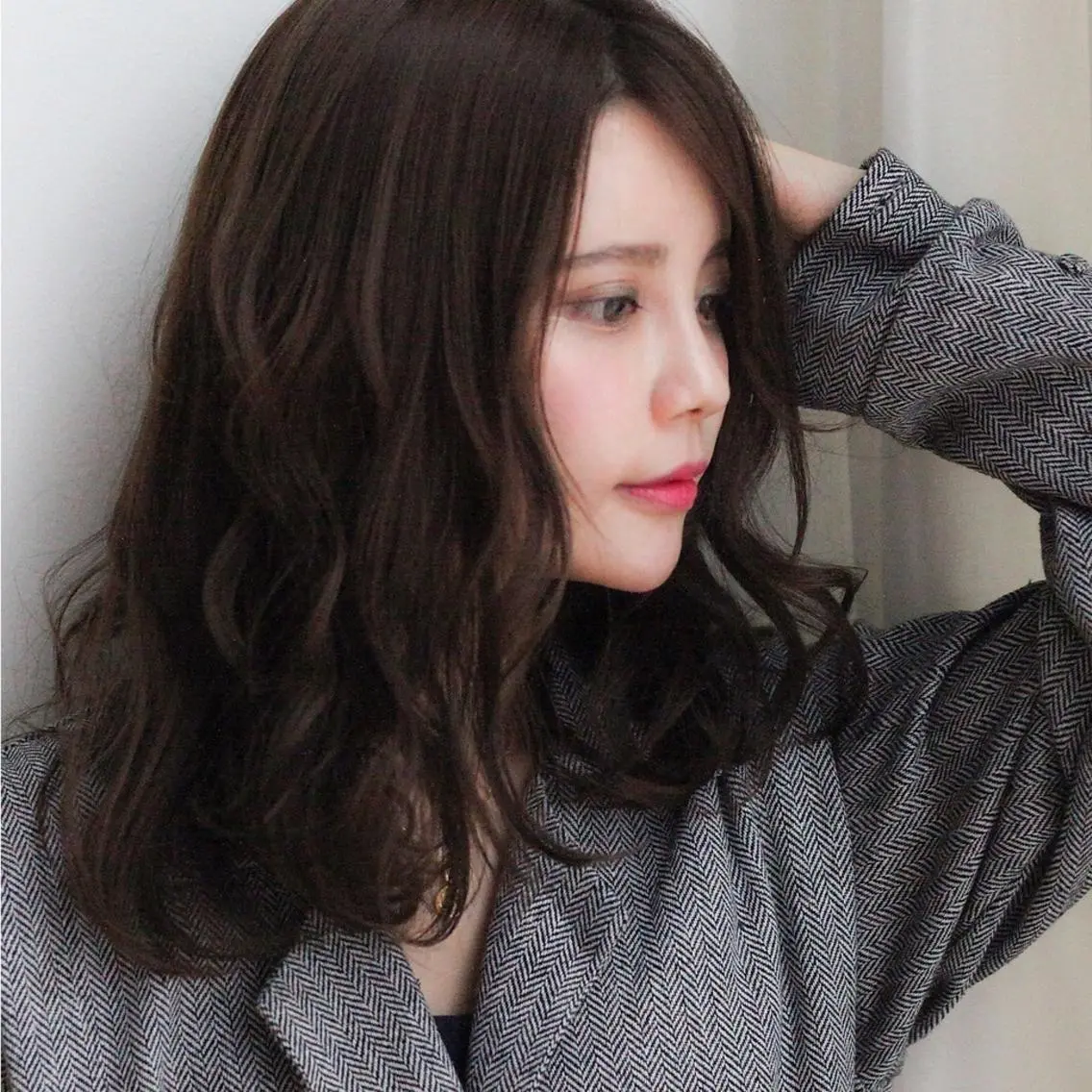 ミディアム カラー パーマ ヘアアレンジ カット トリートメント 髪質改善/韓国風 レイヤー/田村祐樹のヘアスタイル