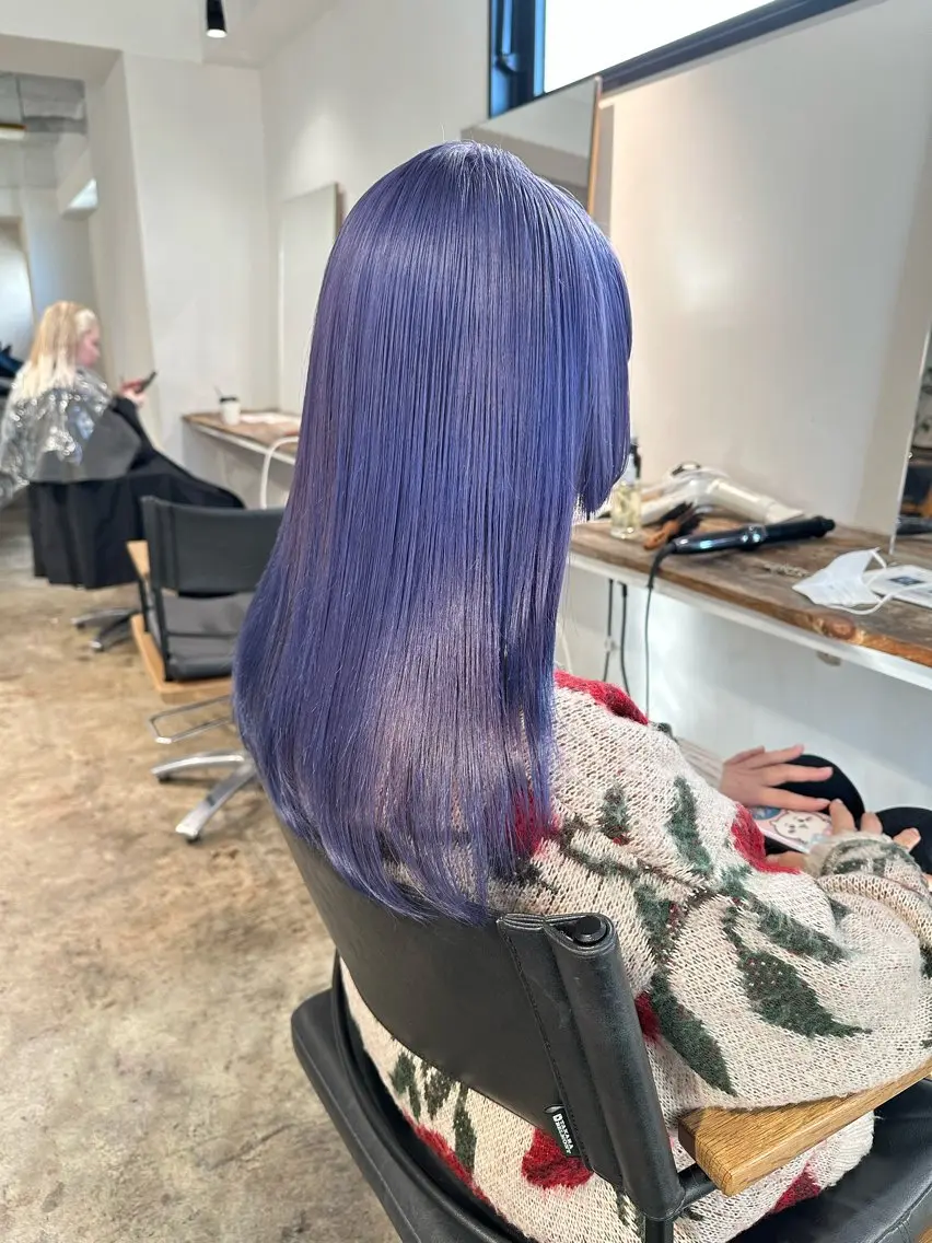 セミロング カラー ヘアカラー トリートメント ヘアセット ✨艶ブリーチカラー ✨四ノ宮裕己のヘアスタイル
