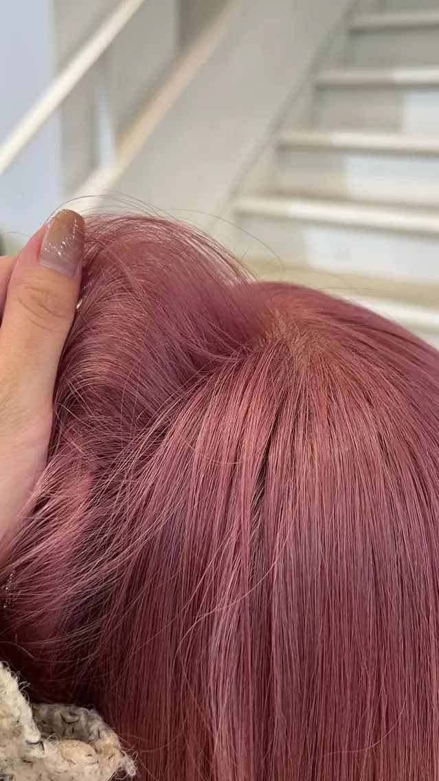 ロング カラー ヘアカラー ミディアムレイヤー/ 縮毛矯正/ひかり🧸のヘアスタイル