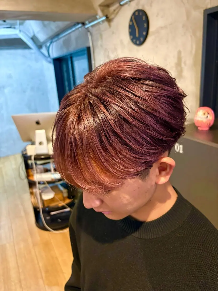 ショート カラー メンズ カット ヘアカラー スナップフォト確認 お願いします!竹内のヘアスタイル