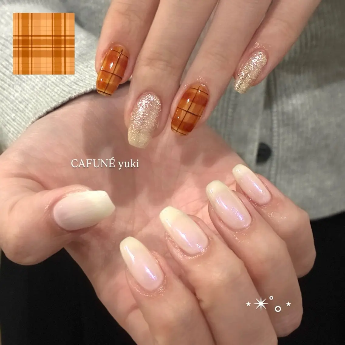 ネイル ハンドネイル 🎼CAFUNÉ_ TOKYO.•*¨のネイルデザイン