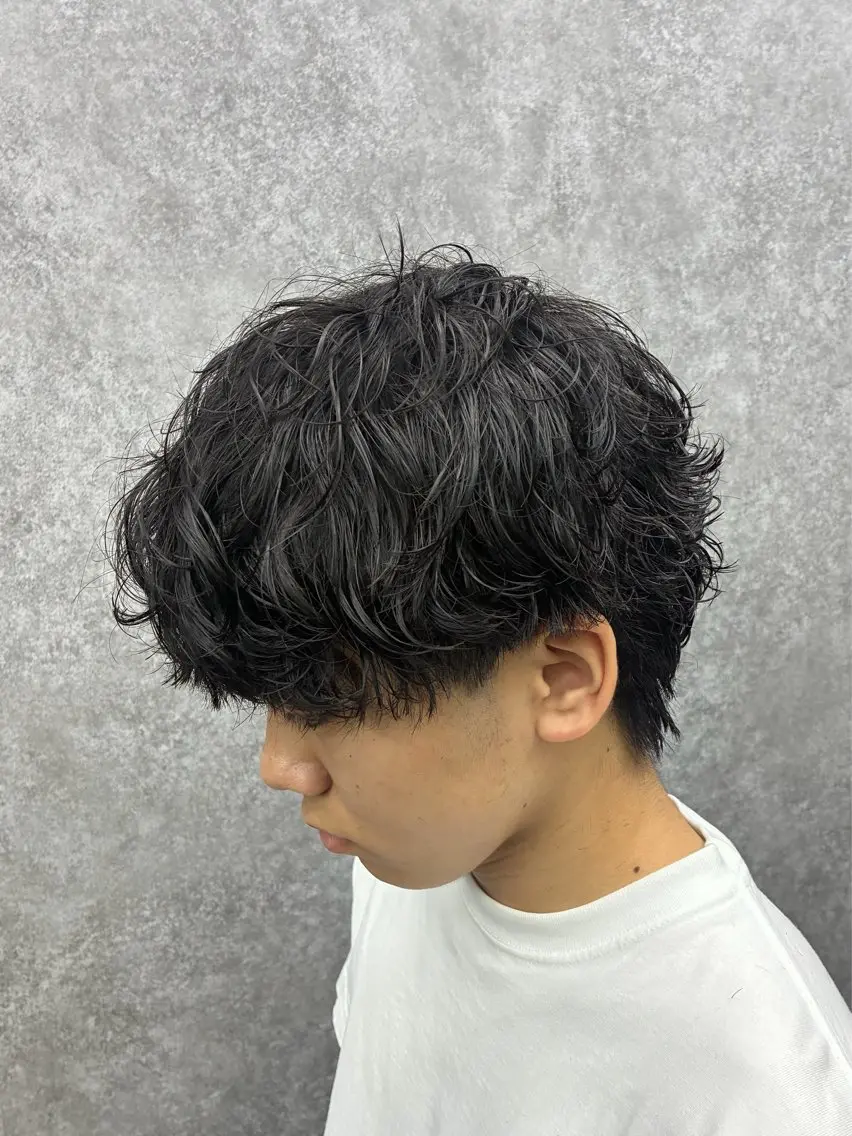パーマ メンズ カット パーマ シャドウパーマ特化 🩵Chisatoのヘアスタイル