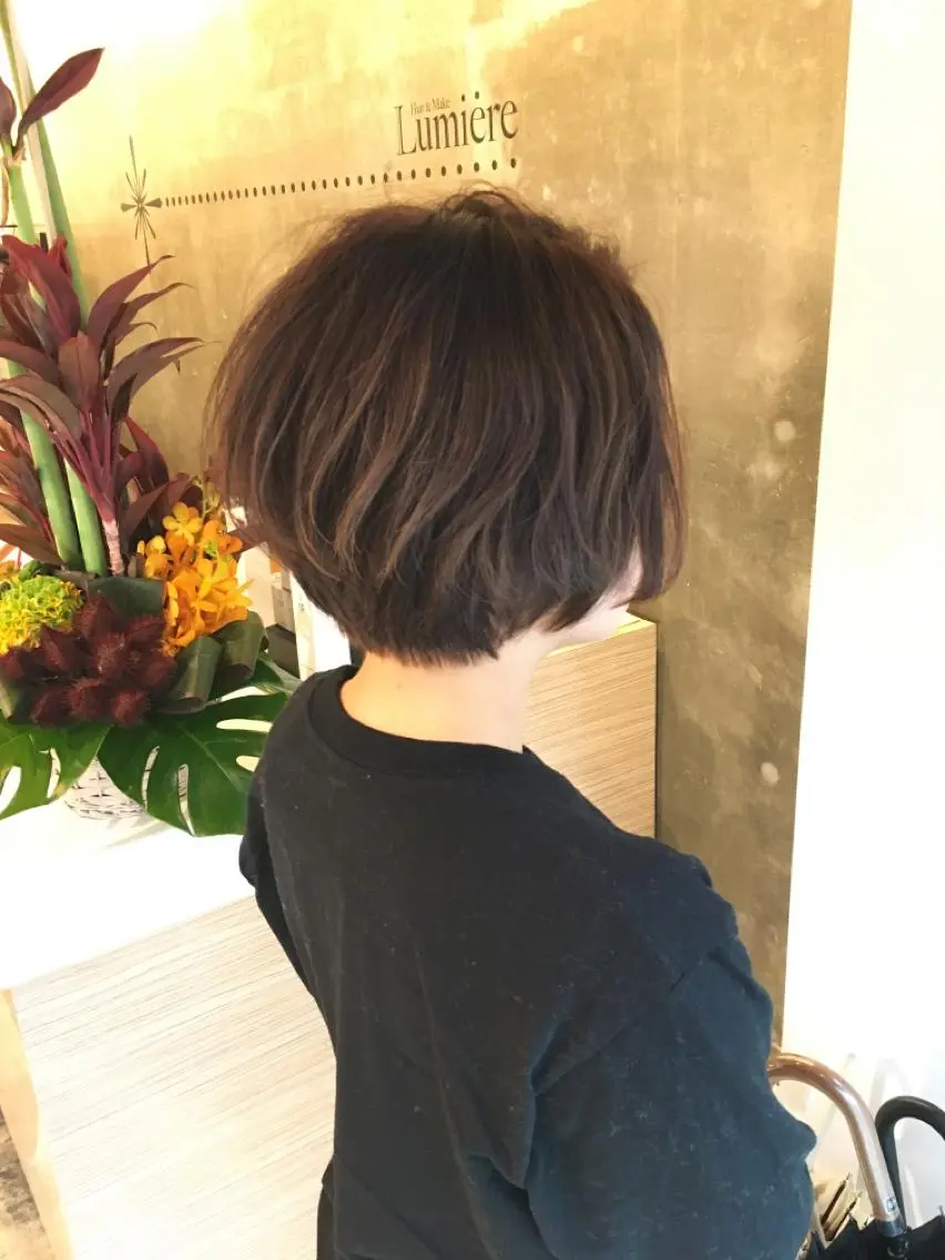 カット+前髪縮毛矯正☘の写真