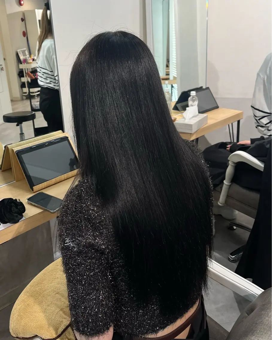 ロング カラー 黒髪 ブリーチ 透明感カラー デザインカラー ハイトーンカラー ヘアカラー トリートメント sayuri/心斎橋 /ハイトーンカラーのヘアスタイル