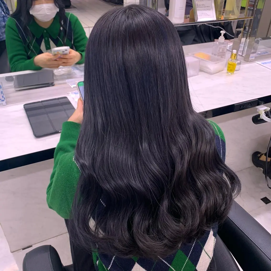 カラー カット ヘアカラー トリートメント ヘアセット ♥️韓国風透明感 暖色misa♥️のヘアスタイル