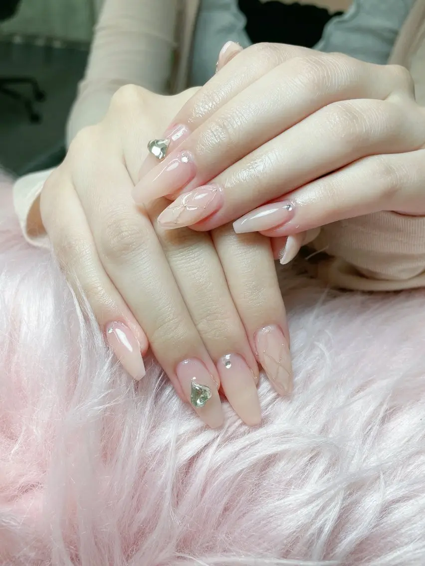 ネイル 長さ出し フレンチネイル グラデーション 韓国ネイル マグネットネイル ハンドネイル VB HEAVEN nailのネイルデザイン