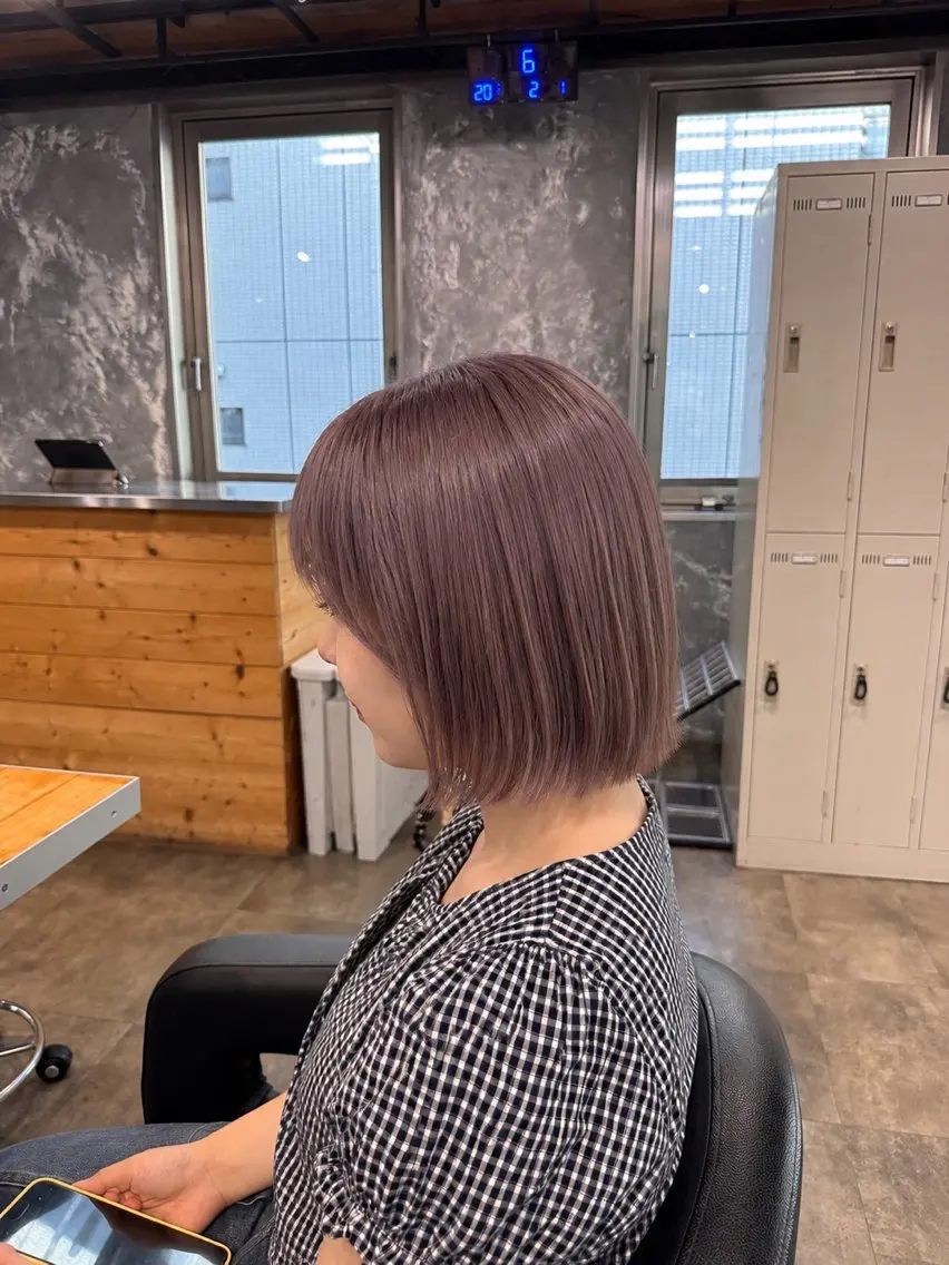 ショート カット ヘアカラー トリートメント ヘッドスパ ヘアセット 🩵必ず可愛く ボブ／ショート🩵のヘアスタイル