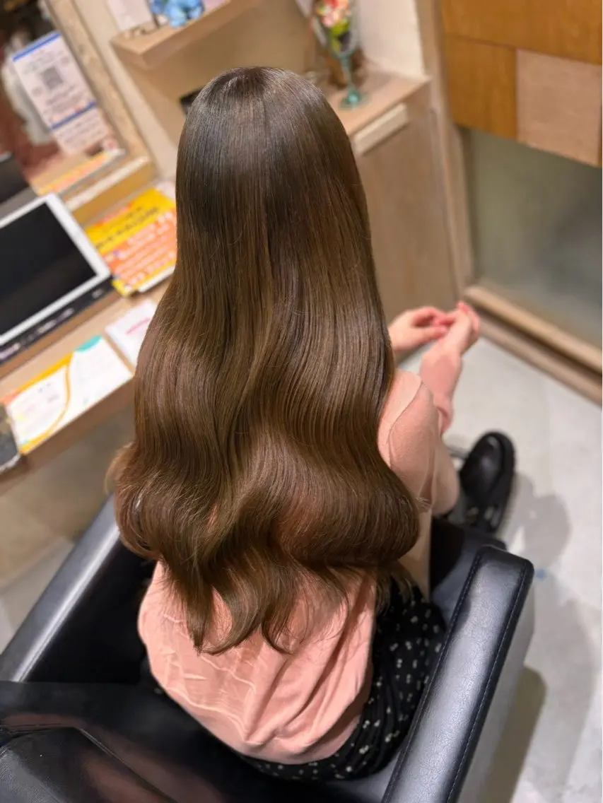 ロング カラー ヘアカラー トリートメント 🎀ゆづき🌟 透明感/アレンジ💝のヘアスタイル