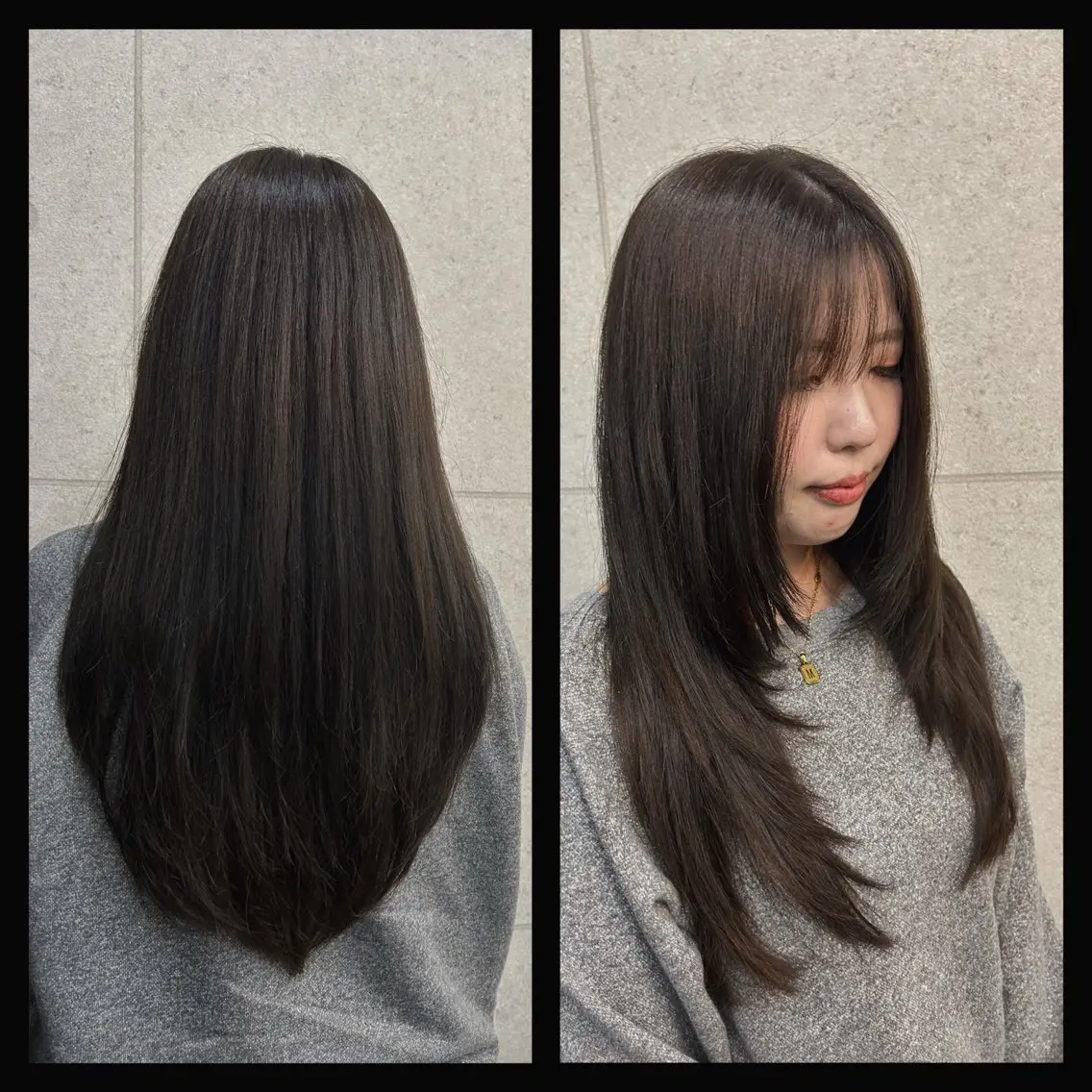 ロング レイヤーカット カット ヘアカラー ♠️Anli♠️ KOTA🐈‍⬛のヘアスタイル