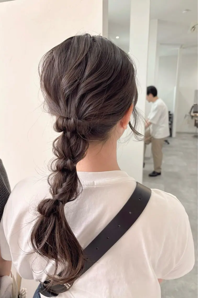 【ヘアセット】ふわふわ編みおろし.⋆𝜗𝜚の写真