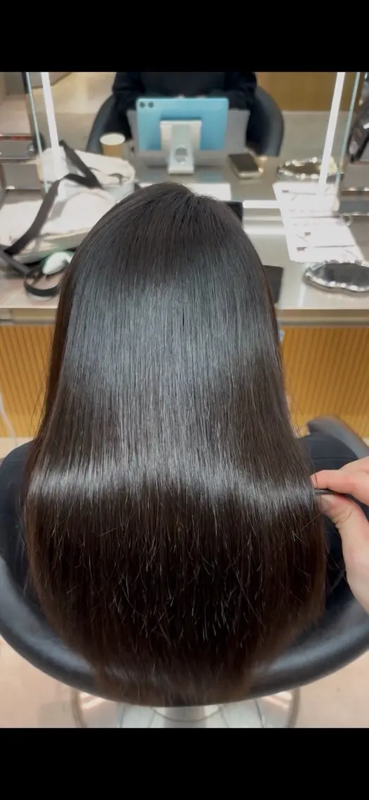 セミロング カラー パーマ ヘアアレンジ ベージュカラー ブリーチ 透明感カラー ブリーチなしカラー 髪質改善 【博多髪質改善】 吉村 清志のヘアスタイル