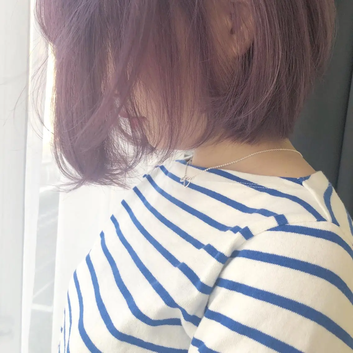 ミディアム カラー ピンクカラー ピンクパープル パープルカラー ORIKA 美容室のヘアスタイル
