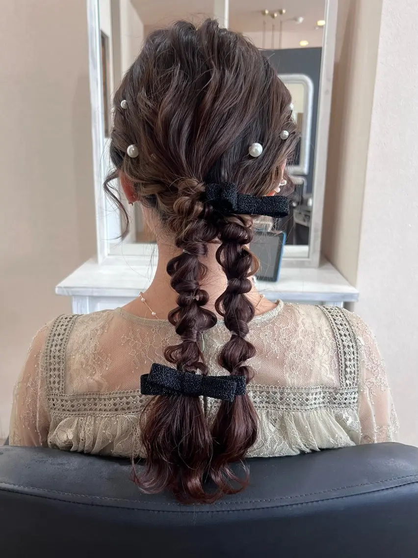 【結婚式・女子会・デート】ヘアセット🎀の写真