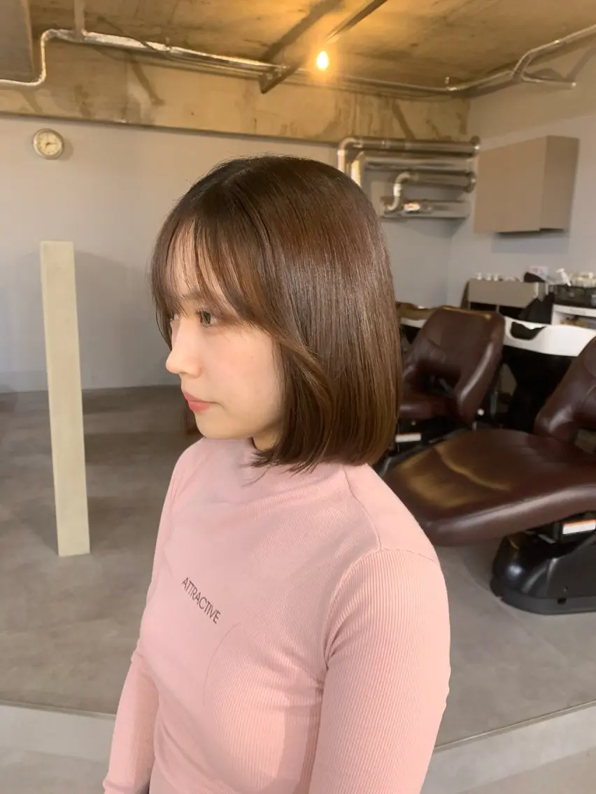 ショート ボブ ニシタニ コハルのヘアスタイル