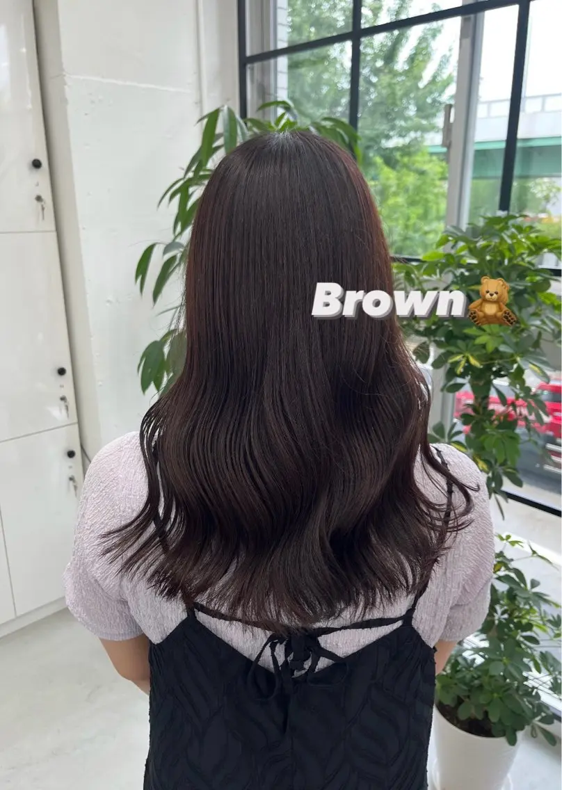 ロング カラー ブラウンカラー ナチュラルブラウン 🫧‪Ameri🫧 Emma ecoleのヘアスタイル