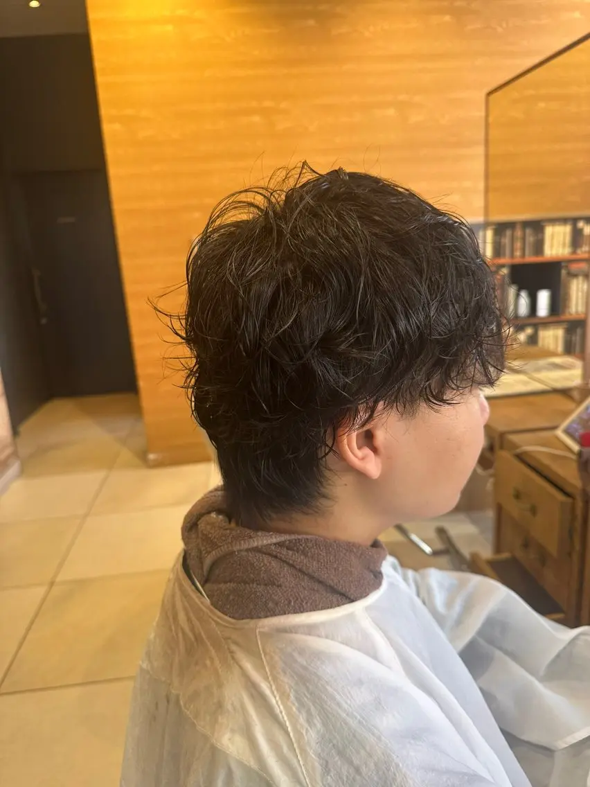 パーマ メンズ メンズパーマ カット パーマ EARTH 市ヶ谷店 / 松井のヘアスタイル