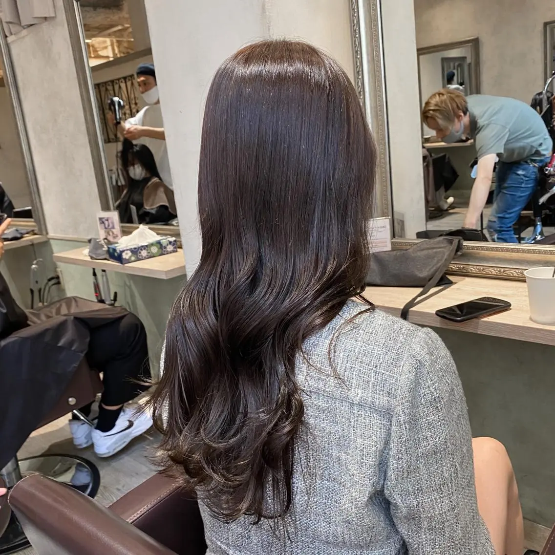 ロング カラー 透明感カラー グレージュ Lutia  チノ リキマル🍀のヘアスタイル