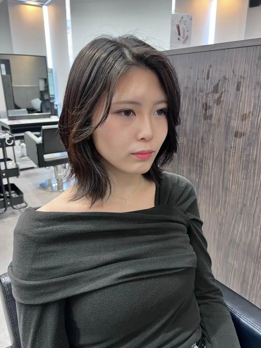 ショート カラー 黒髪 ブリーチ 透明感カラー 顔周りカット レイヤーカット 透明感/レイヤー 🇰🇷tomonaのヘアスタイル