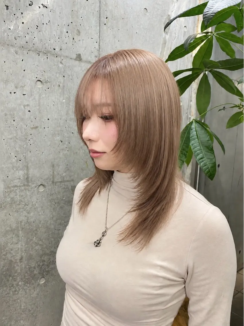 ミディアム カラー 🌈艶ハイトーン特化 🌈NOZOMUのヘアスタイル