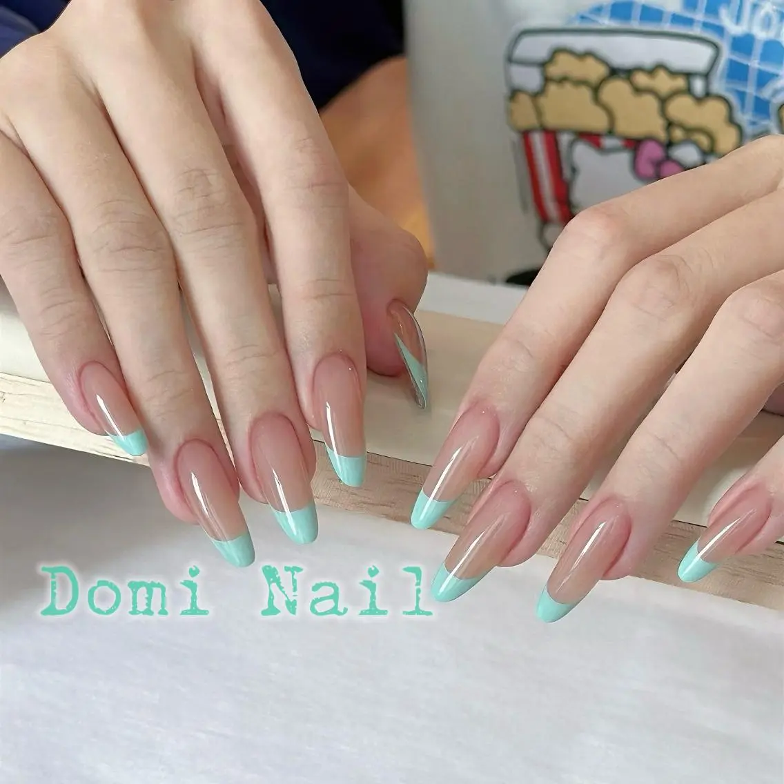 ネイル フレンチネイル ネイルチップ ハンドネイル 渋谷 Domi Nailのネイルデザイン