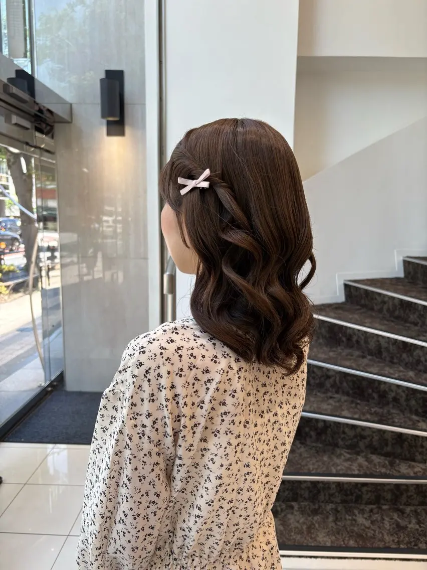 ヘアアレンジ ヘアセット BiBi 藪 菜月のヘアスタイル