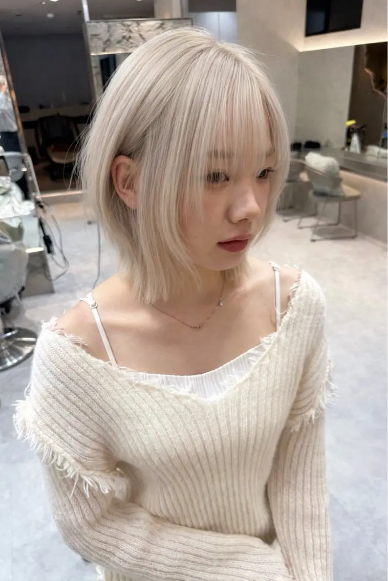 ミディアム カラー ヘアカラー トリートメント Aster 店長 れおんのヘアスタイル