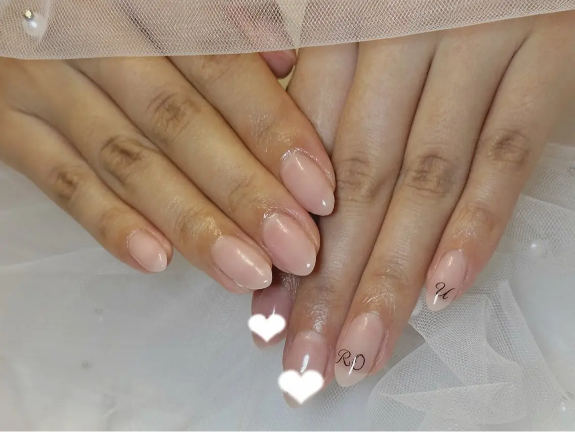 ネイル ロングネイル ワンカラーネイル シンプルネイル ワンホンネイル ハンドネイル Santolina Lilyのネイルデザイン