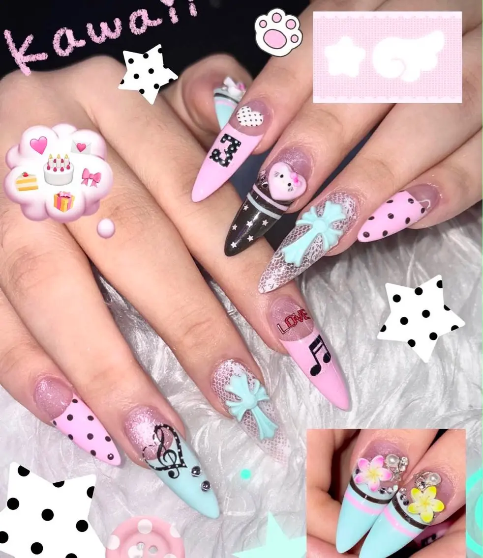 ネイル チークネイル ドット フレンチネイル グラデーション 韓国ネイル Aria Nail Beautyのネイルデザイン