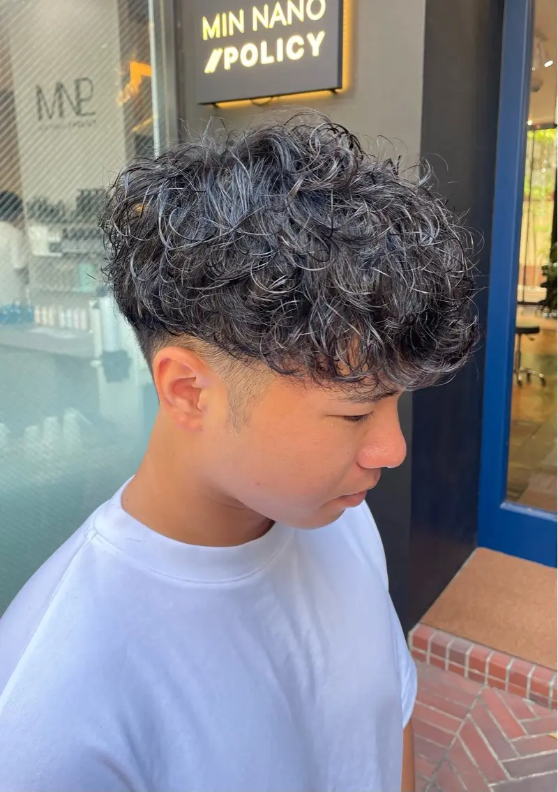 メンズ メンズパーマ 刈り上げ カット パーマ 川上拓真 ✂︎学芸大学のヘアスタイル