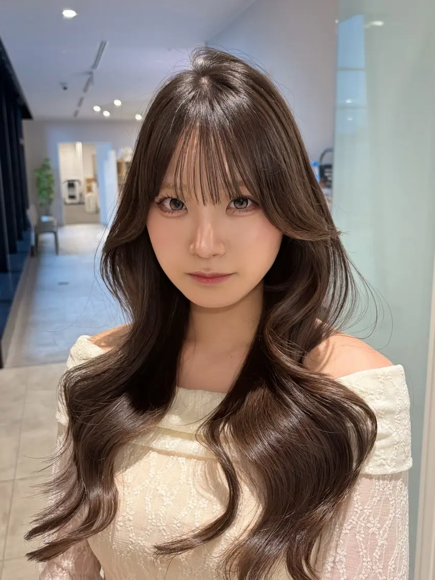 ロング 髪質改善 似合わせカット カット ヘアカラー トリートメント レイヤー/髪質改善 /Senne竹下のヘアスタイル