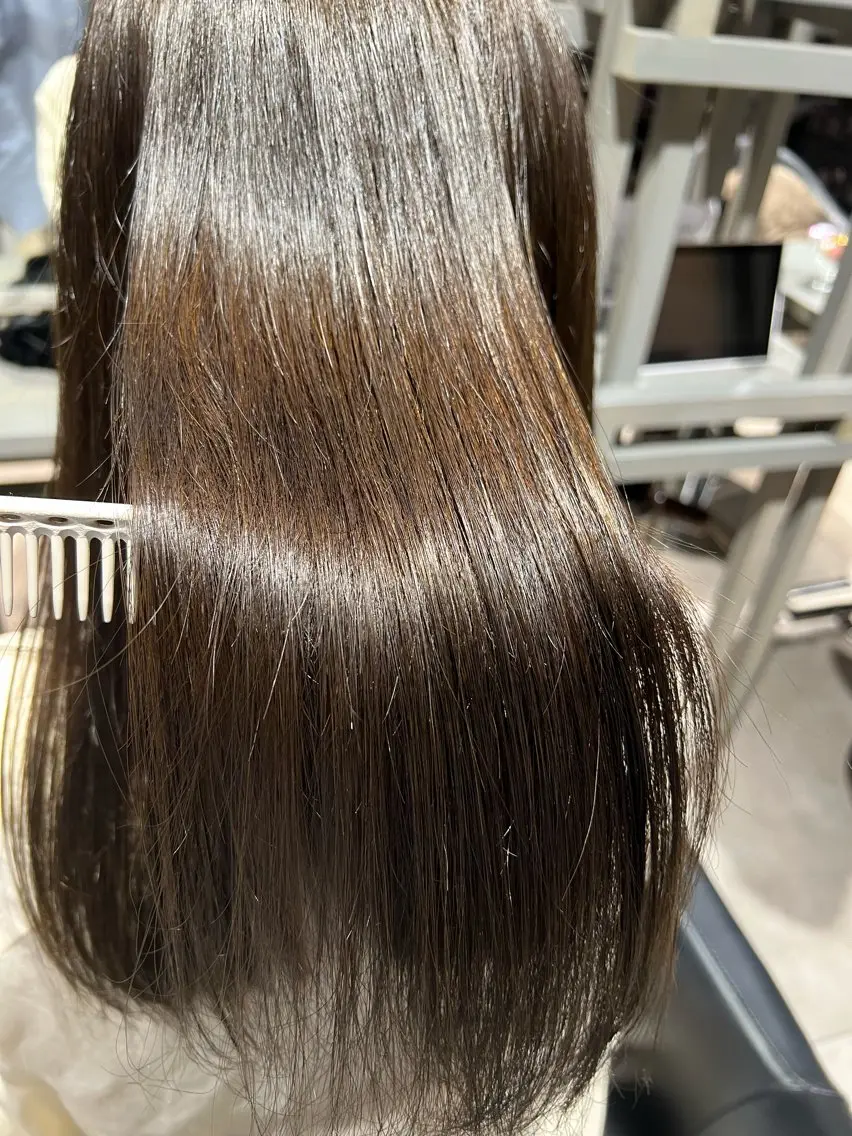 ロング カラー 髪質改善 トリートメント ✨髪質改善矯正× ブリーチ✨YU-KIのヘアスタイル