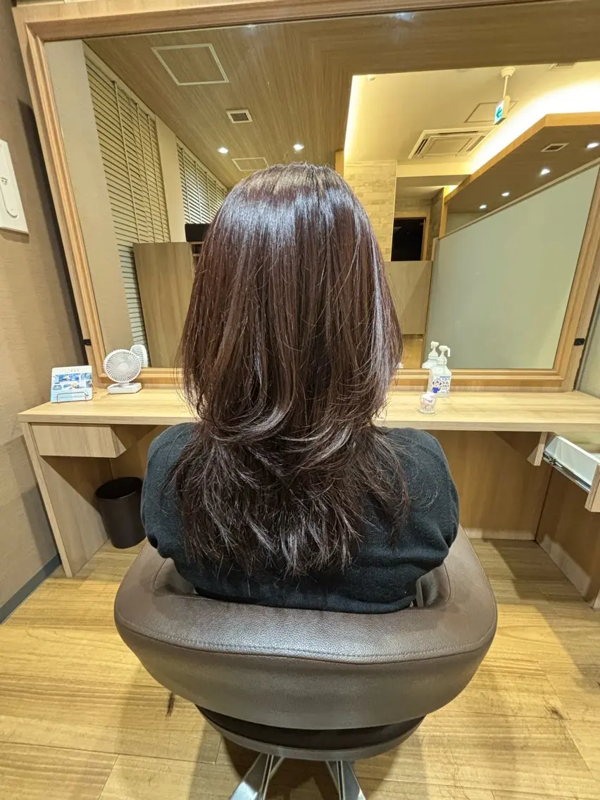 ミディアム 顔周りカット レイヤーカット 🍀🍒ྀyuuka /似合わせカラー🍀のヘアスタイル