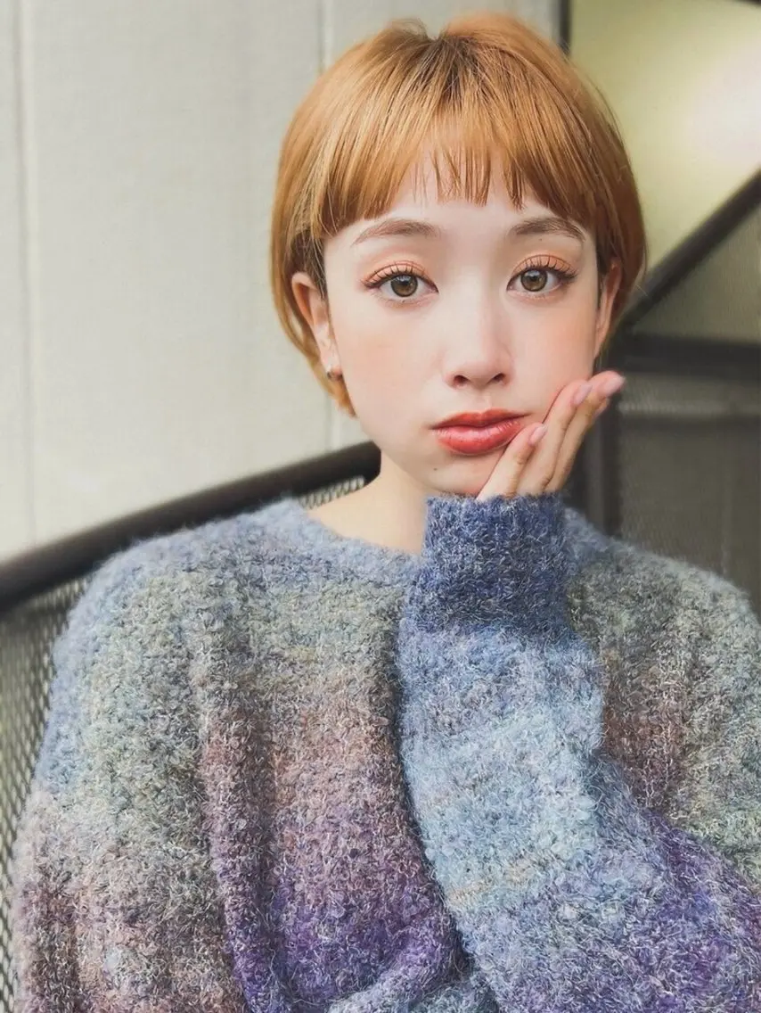 ショート ヘアカラー トリートメント 髪質改善✨透明感 カラー🫧KAORIのヘアスタイル