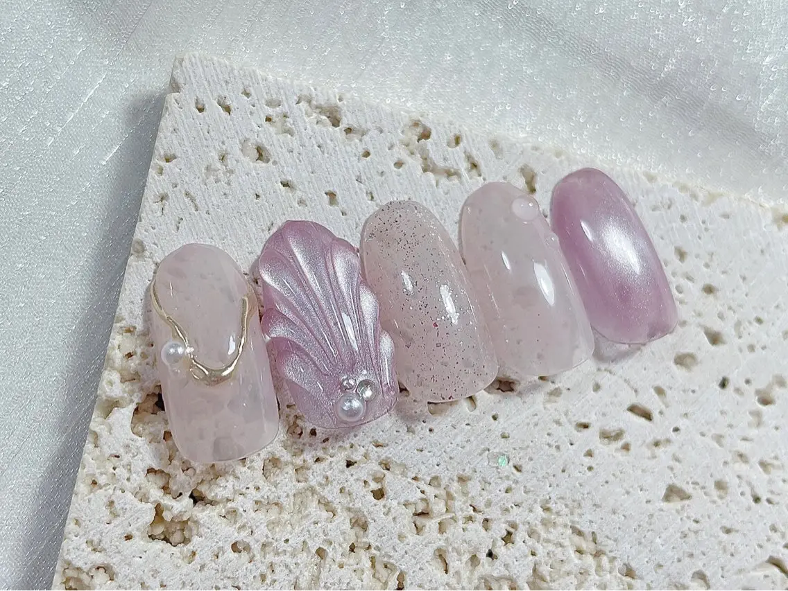 ネイル ジェルネイル オフィスネイル パラジェル 夏ネイル ハンドネイル kiki nail &brow二子玉川のネイルデザイン