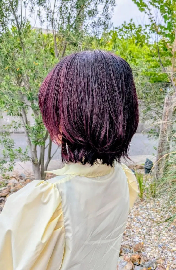 カラー 中根 妃奈のヘアスタイル