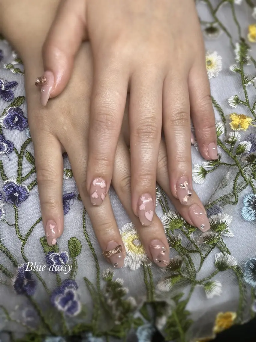 ネイル ハンドネイル Blue daisy 栄本店のネイルデザイン