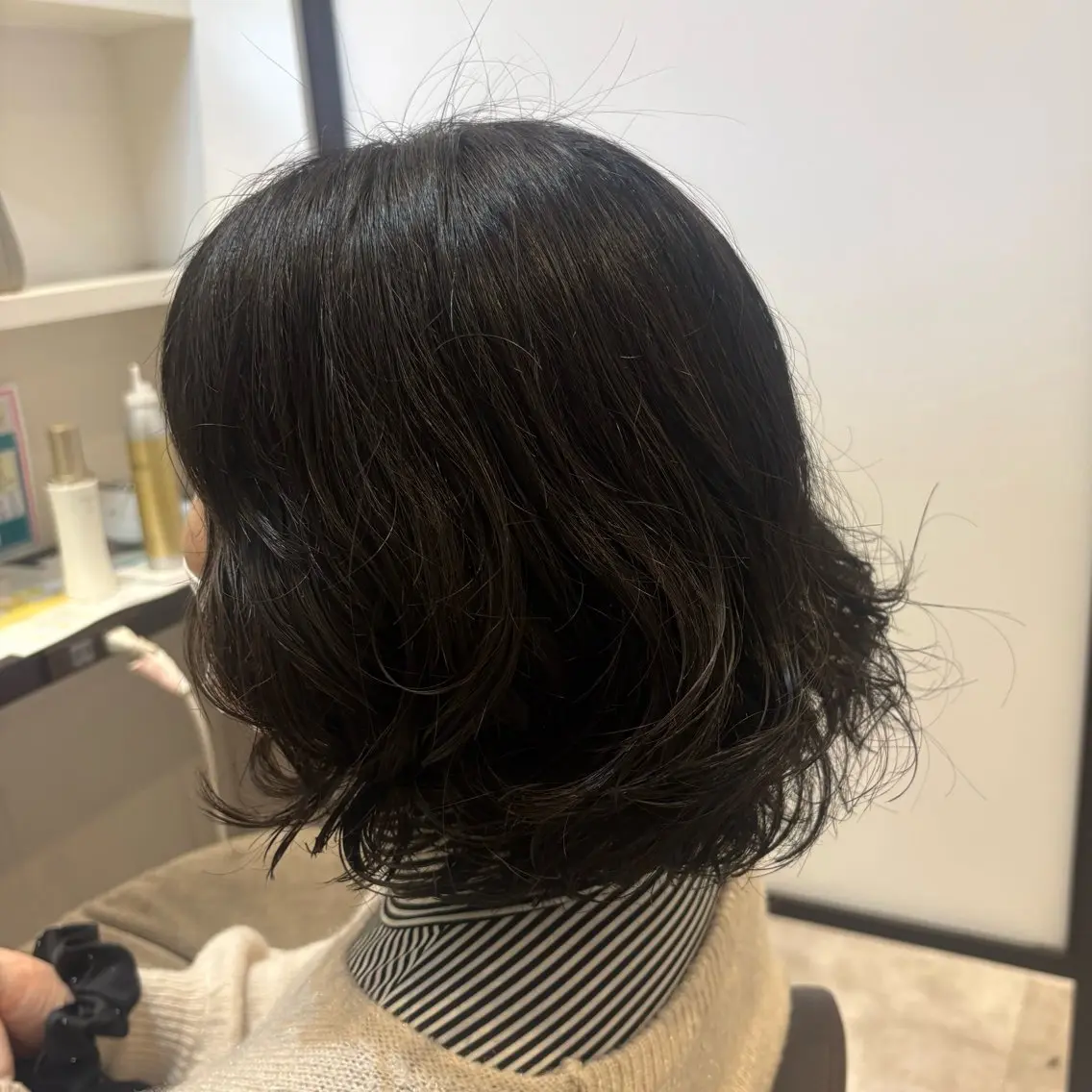ミディアム ミディアムパーマ カット パーマ 山下ちひろ／似合わせ ／髪質改善／縮毛矯正のヘアスタイル