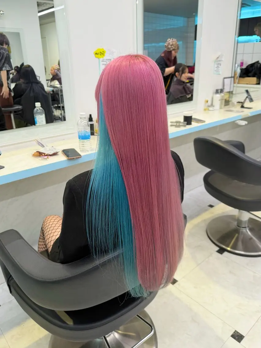ロング カラー ヘアカラー トリートメント ブリーチカラー 🩵MIZUKIのヘアスタイル