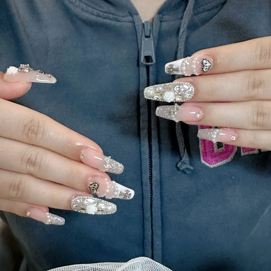 ネイル ハンドネイル 🍄Rina🍄 韓国風ネイルのネイルデザイン