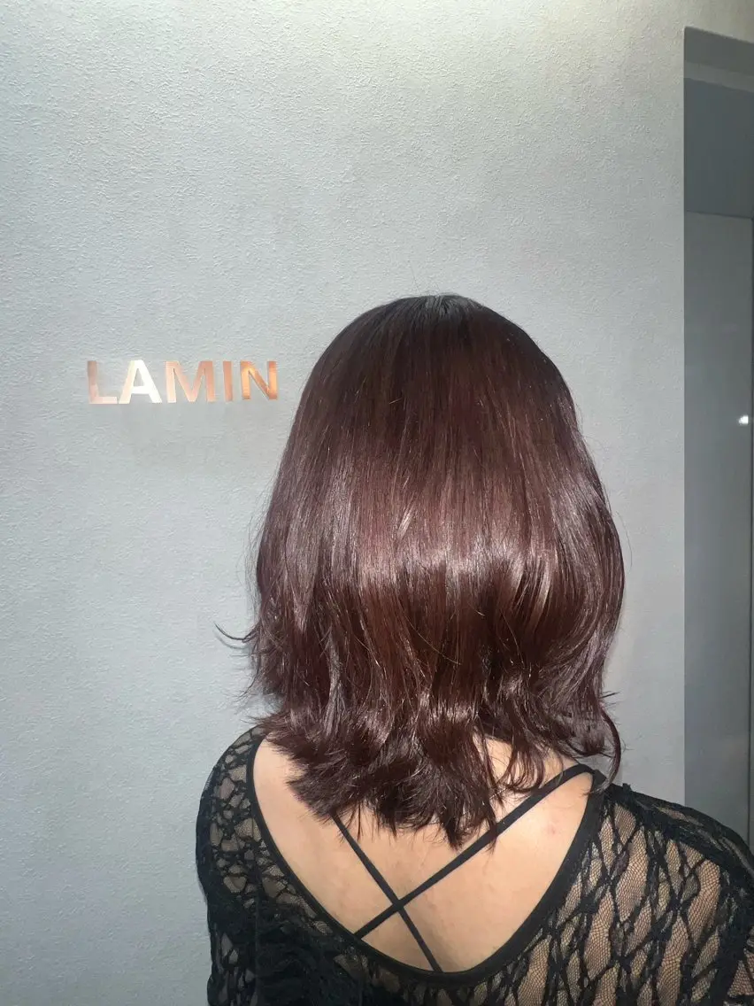 ミディアム カラー 似合わせカット トリートメント 森川 紗菜のヘアスタイル