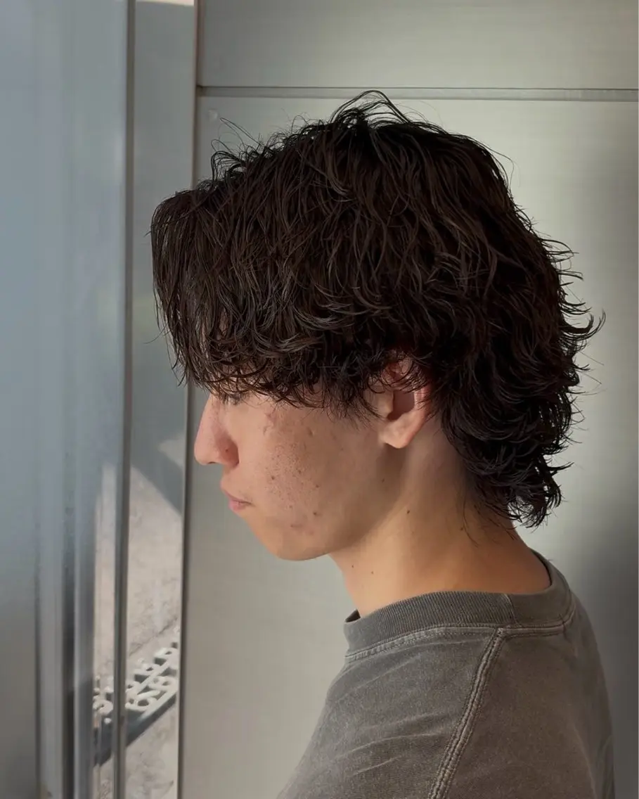 パーマ メンズ カット パーマ メンズパーマは私一択 佐藤有紀のヘアスタイル