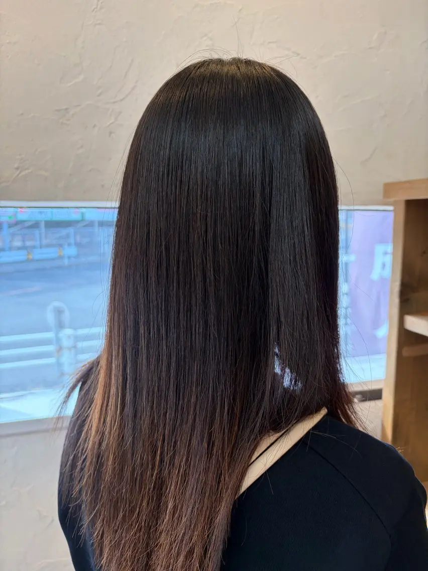 ロング 縮毛矯正 長谷部 颯のヘアスタイル