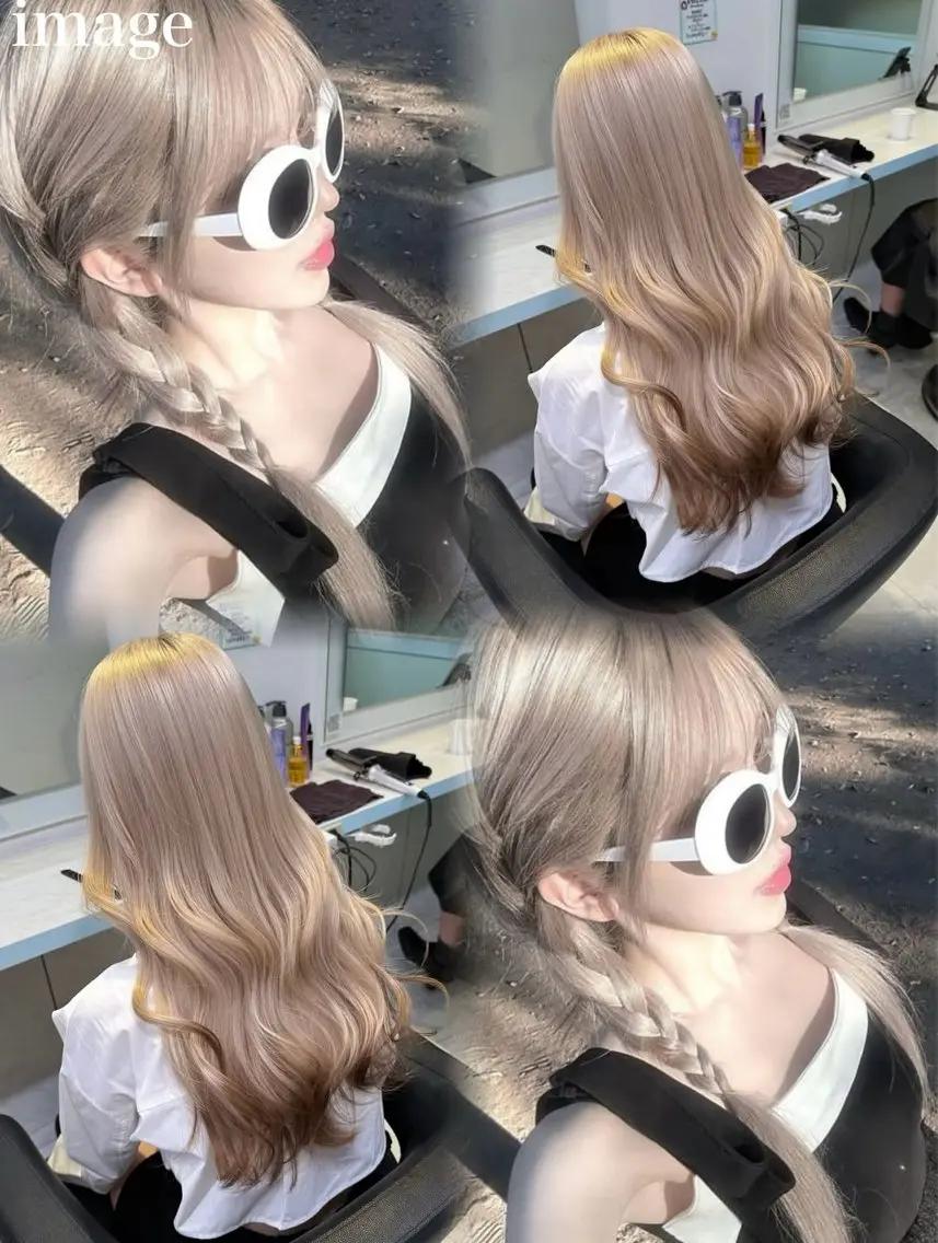 ロング トリートメント ヘアカラー トリートメント ヘッドスパ ケアブリーチ🌺 透明感🪽‪とわのヘアスタイル