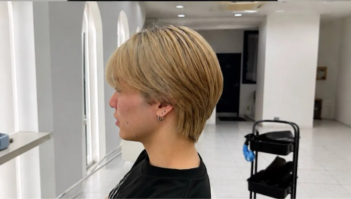 メンズ マッシュ シースルーマッシュ FORCE 青木明日翔のヘアスタイル
