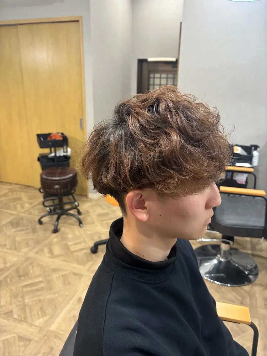 パーマ メンズ メンズパーマ ニュアンスパーマ カット パーマ 🌼韓国ヘア🌼 田中義也のヘアスタイル