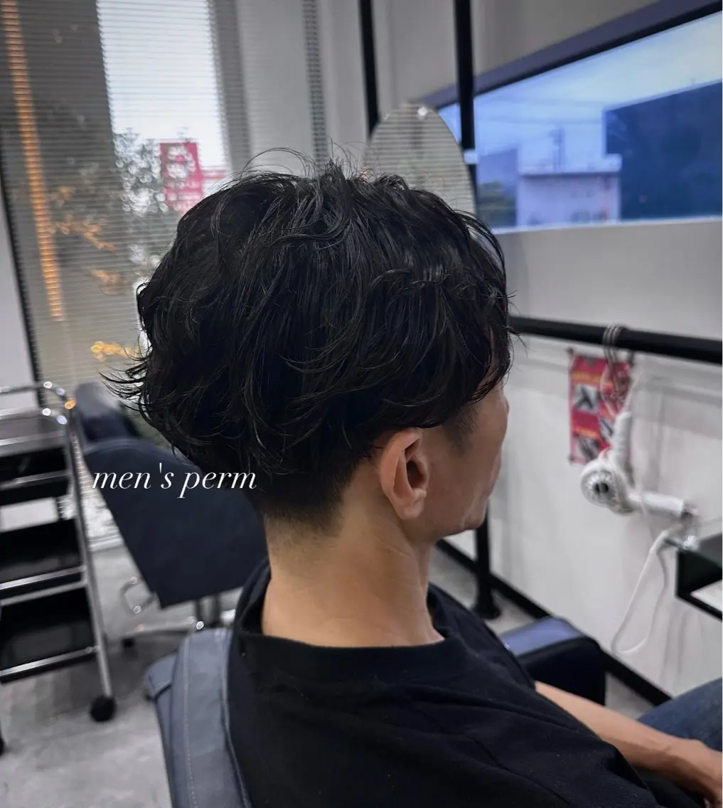 パーマ メンズ メンズパーマ 透明感カラー/ メンズパーマ/竜希のヘアスタイル